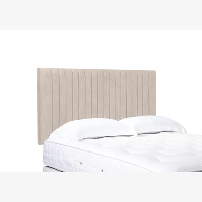 Furniture Village Cadenza High Strutted Headboard - Double - Sandstone Pearl