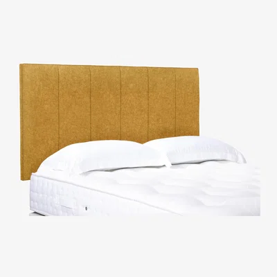 Furniture Village Heyman High Strutted Headboard - Super King - Tweed Mustard