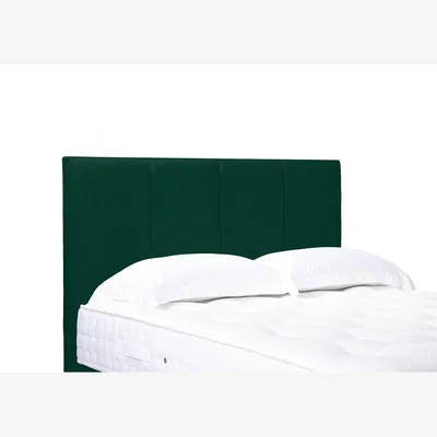 Furniture Village Linear Standard Floor Standing Headboard - Super King - Plush Emerald