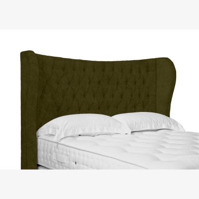 Furniture Village Camber High Floor Standing Headboard - Double - Khaki