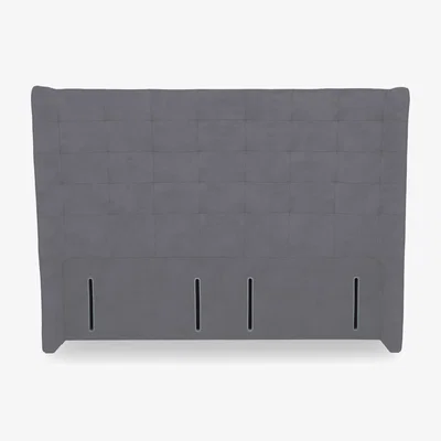 Furniture Village Onyx High Floor Standing Headboard - Super King - Aston Steel