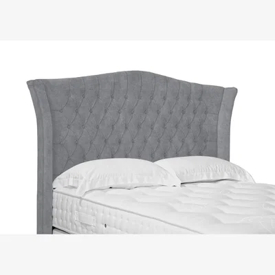 Furniture Village Haven High Floor Standing Headboard - Super King - Simply Zinc