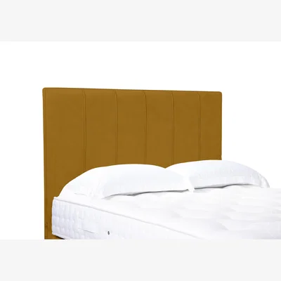 Furniture Village Rhodes High Floor Standing Headboard - King Size - Plush Corn