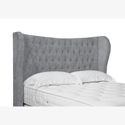 Furniture Village Camber High Floor Standing Headboard - King Size - Simply Zinc
