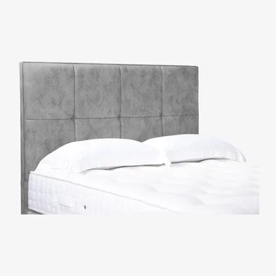 Furniture Village Reigns High Floor Standing Headboard - Double - Dapple Sterling
