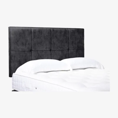 Furniture Village Artisan Collection Reigns High Strutted Headboard - Small Double - Daytona Coal
