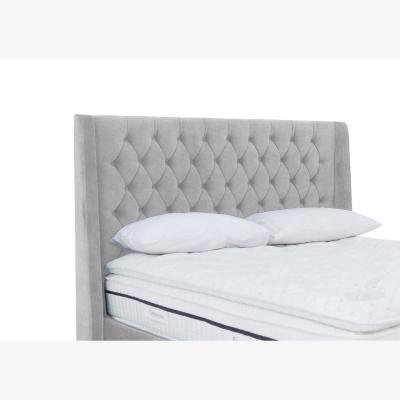 Furniture Village Zen Floor Standing Headboard - Double - Aston Silver