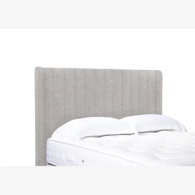 Furniture Village Austin High Floor Standing Headboard - Double - Tweed Stone