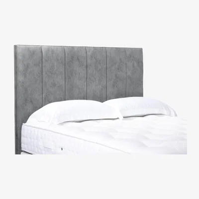 Furniture Village Heyman High Floor Standing Headboard - Single - Daytona Silver
