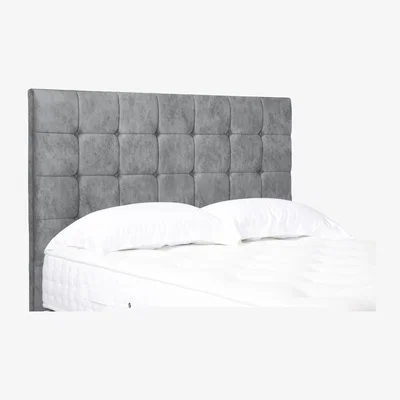 Furniture Village Kaito High Floor Standing Headboard - Super King - Daytona Silver