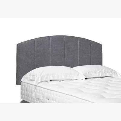 Furniture Village Bow Standard Strutted Headboard - Small Double - Aston Steel