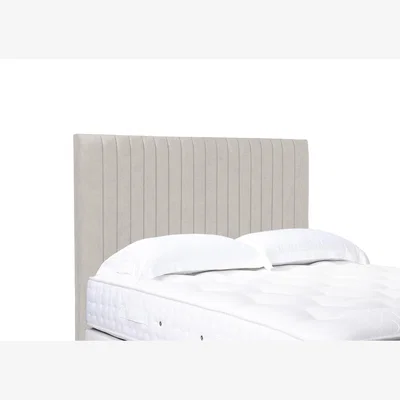 Furniture Village Cadenza High Floor Standing Headboard - Double - Plush Ecru