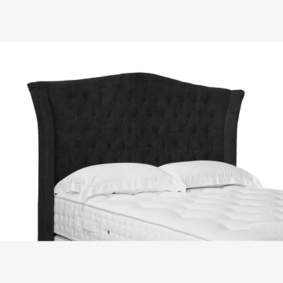 Furniture Village Haven High Floor Standing Headboard - Double - Smokey Quartz