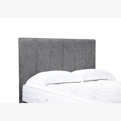 Furniture Village Rhodes High Floor Standing Headboard - King Size - Tweed Grey