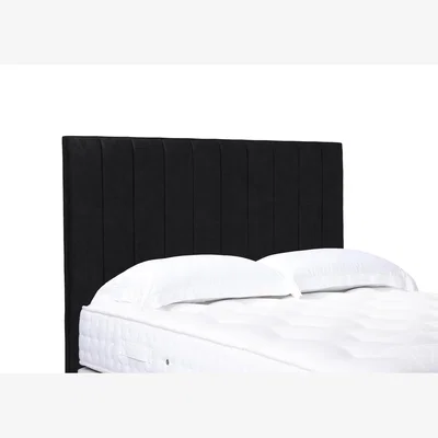Furniture Village Elyse High Floor Standing Headboard - Single - Plush Ebony