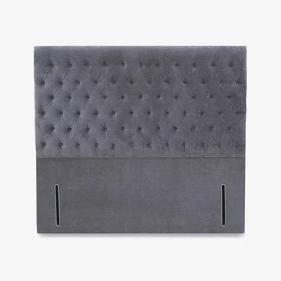 Furniture Village Orton High Floor Standing Headboard - King Size - Aston Steel