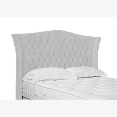 Furniture Village Haven High Floor Standing Headboard - King Size - Queens Pebble