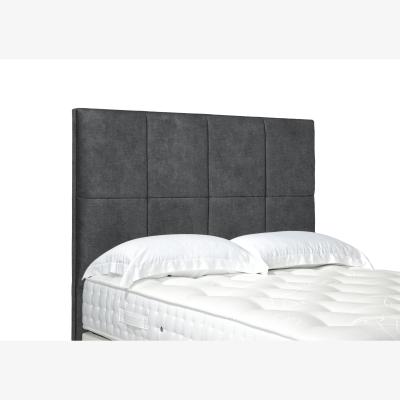 Furniture Village Titan High Floor Standing Headboard - Small Double - Pewter