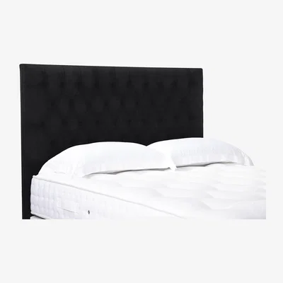 Furniture Village Orton High Floor Standing Headboard - Super King - Plush Ebony