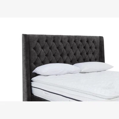 Furniture Village Zen Floor Standing Headboard - Super King - Daytona Coal