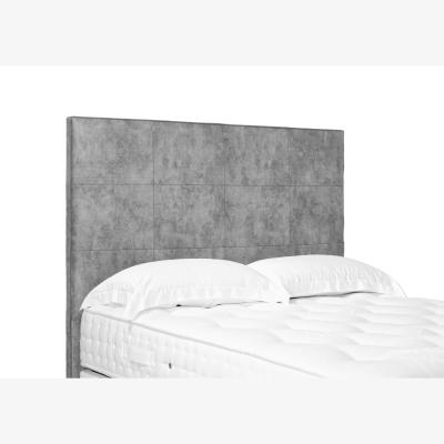 Furniture Village Elwood High Floor Standing Headboard - King Size - Dapple Sterling