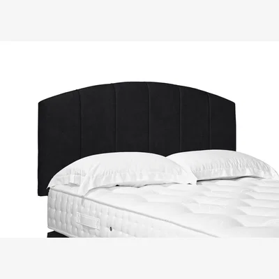 Furniture Village Bow Standard Strutted Headboard - Single - Plush Ebony