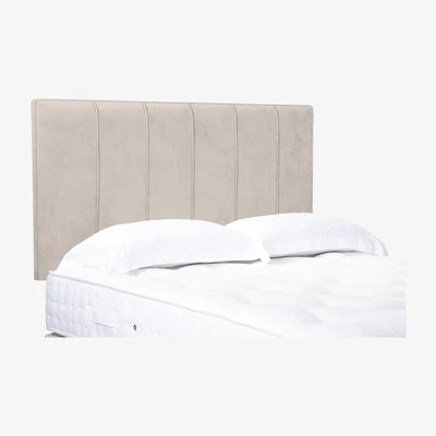 Furniture Village Rhodes High Strutted Headboard - Super King - Sandstone Pearl