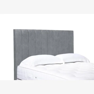 Furniture Village Elyse High Floor Standing Headboard - Small Double - Simply Zinc