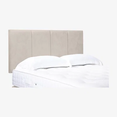 Furniture Village Linear Standard Strutted Headboard - King Size - Sandstone Pearl