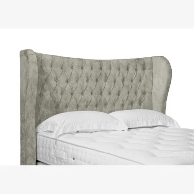 Furniture Village Camber High Floor Standing Headboard - Double - Dapple Oyster