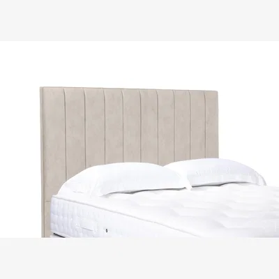 Furniture Village Elyse High Floor Standing Headboard - Super King - Sandstone Pearl