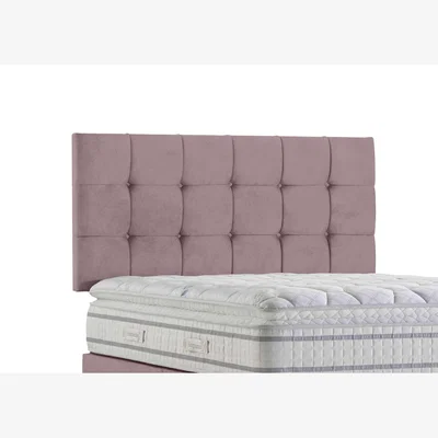 Furniture Village Sleepeezee - Apex Strutted Headboard - Super King - Plush Light Pink