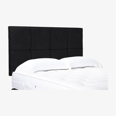 Furniture Village Artisan Collection Reigns High Strutted Headboard - King Size - Plush Ebony
