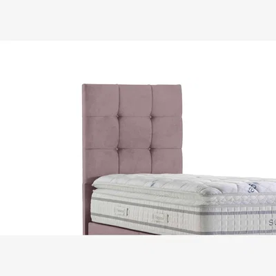 Furniture Village Sleepeezee - Apex Floor Standing Headboard - Single - Plush Light Pink
