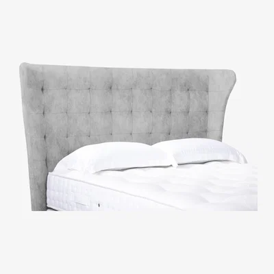 Furniture Village Callie High Floor Standing Headboard - King Size - Dapple Mink