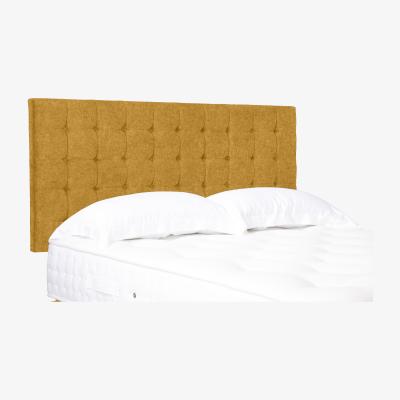 Furniture Village Dot Standard Strutted Headboard - Super King - Tweed Mustard