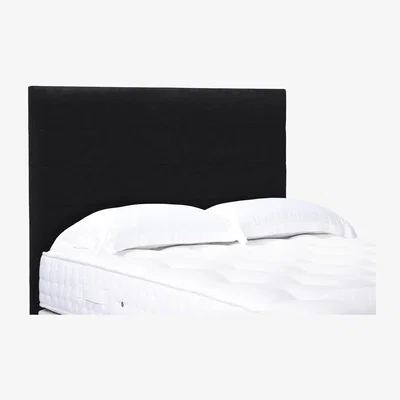 Furniture Village Natsu High Floor Standing Headboard - Double - Plush Ebony