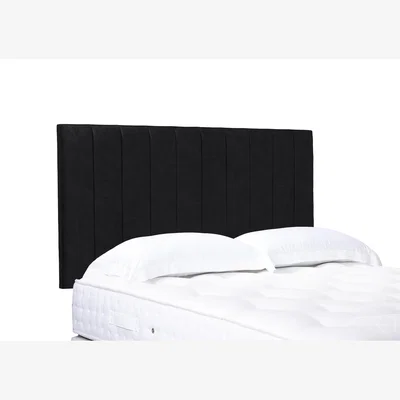 Furniture Village Elyse High Strutted Headboard - Small Double - Plush Ebony