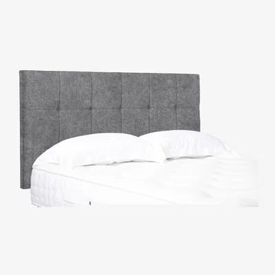 Furniture Village Kaito Standard Strutted Headboard - King Size - Tweed Grey