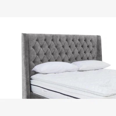 Furniture Village Zen Floor Standing Headboard - King Size - Daytona Pebble