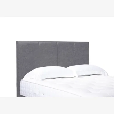 Furniture Village Linear Standard Floor Standing Headboard - Super King - Aston Steel