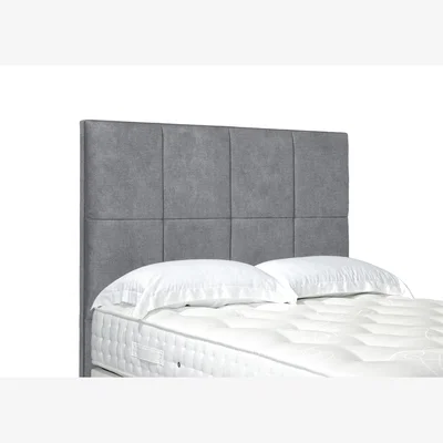 Furniture Village Titan High Floor Standing Headboard - King Size - Simply Zinc