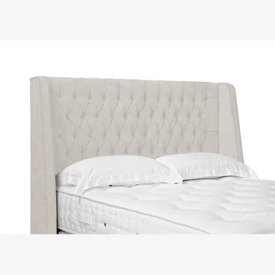 Furniture Village Belgrave High Floor Standing Headboard - Super King - Plush Ecru
