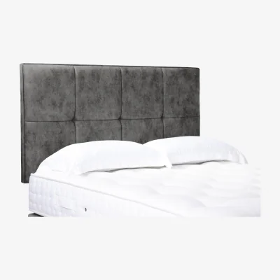Furniture Village Artisan Collection Reigns High Strutted Headboard - Small Double - Daytona Pebble