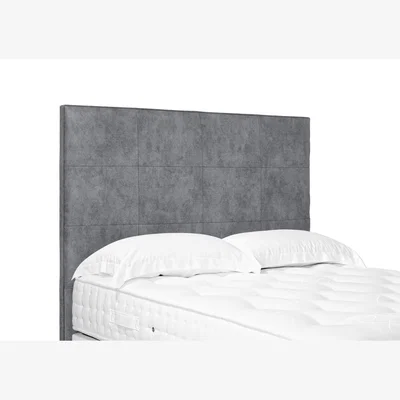 Furniture Village Elwood High Floor Standing Headboard - Super King - Simply Zinc