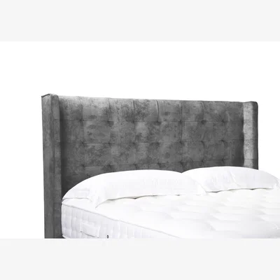 Furniture Village Onyx High Floor Standing Headboard - Double - Dapple Mink