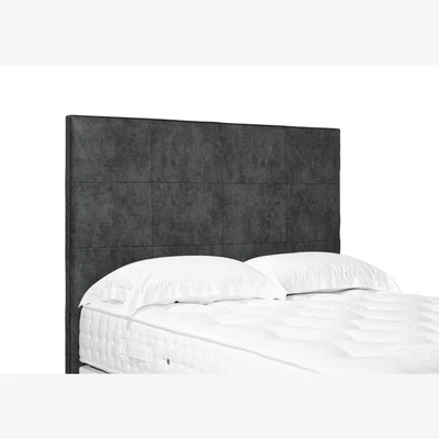 Furniture Village Elwood High Floor Standing Headboard - Double - Pewter