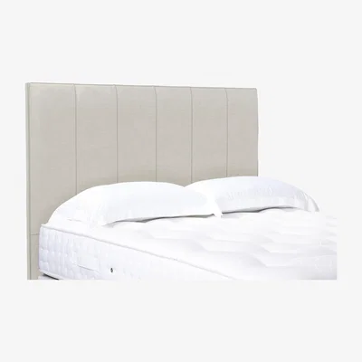 Furniture Village Heyman High Floor Standing Headboard - Double - Plush Ecru