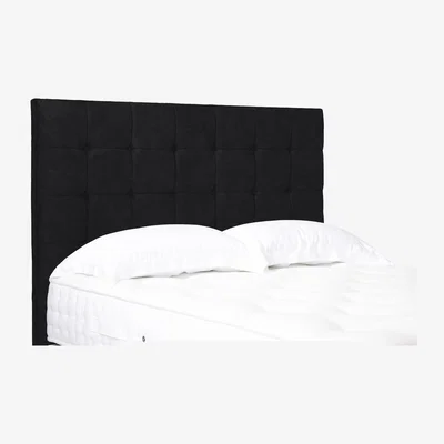 Furniture Village Kaito High Floor Standing Headboard - Single - Plush Ebony