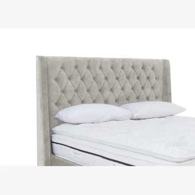 Furniture Village Zen Floor Standing Headboard - Double - Daytona Stone